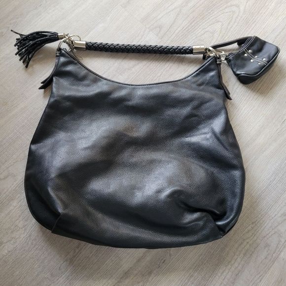 Nine West Handbags - Nine West NWOT black leather purse tote with coin pouch